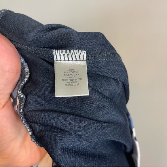 Christopher Banks Knit A Line Skort Size Small Skirt Shorts Blue Printed New - Picture 7 of 8